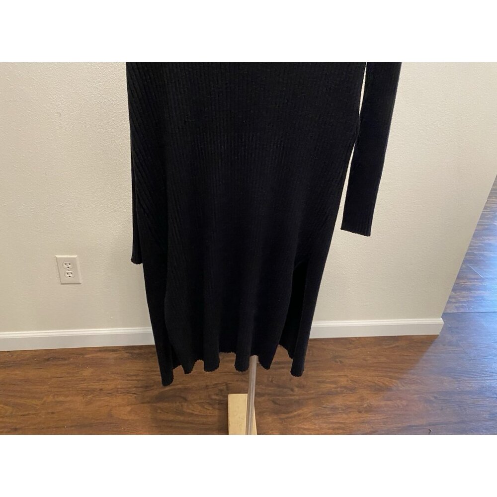 Faded Glory Womens XL (16/18) Sweater Button Down Thigh Length Black Runs Small - Picture 9 of 9